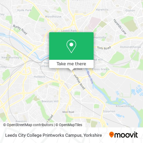 Leeds City College Printworks Campus map