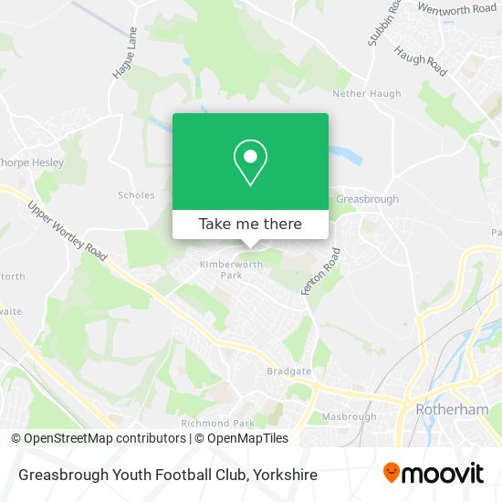 Greasbrough Youth Football Club map