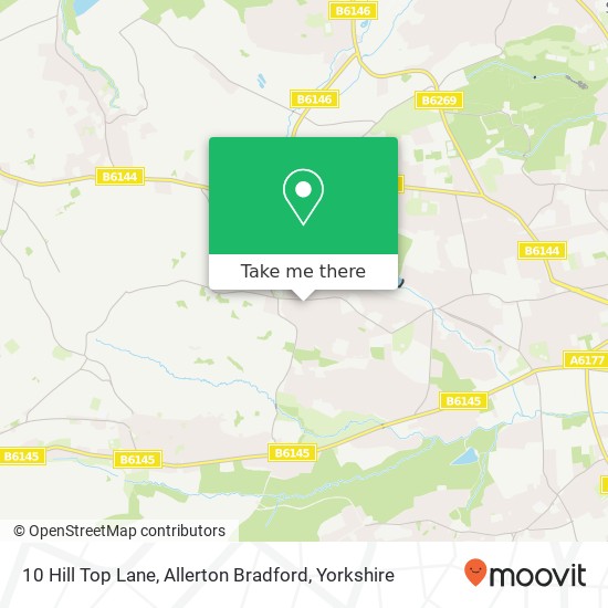 10 Hill Top Lane, Allerton Bradford map