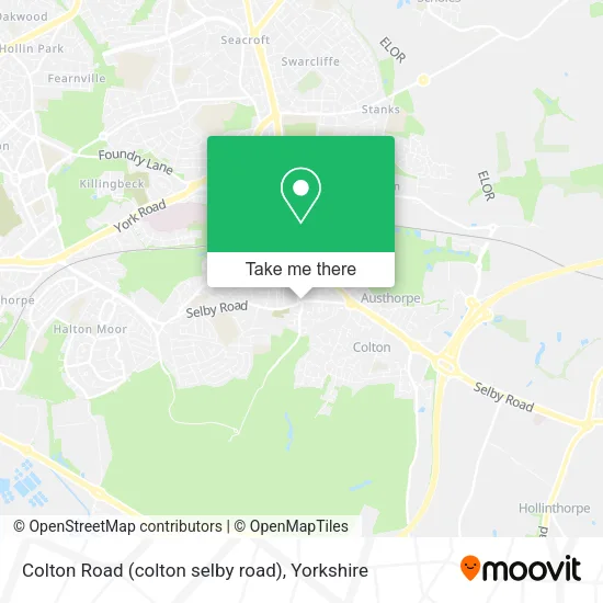 Colton Road (colton selby road) map