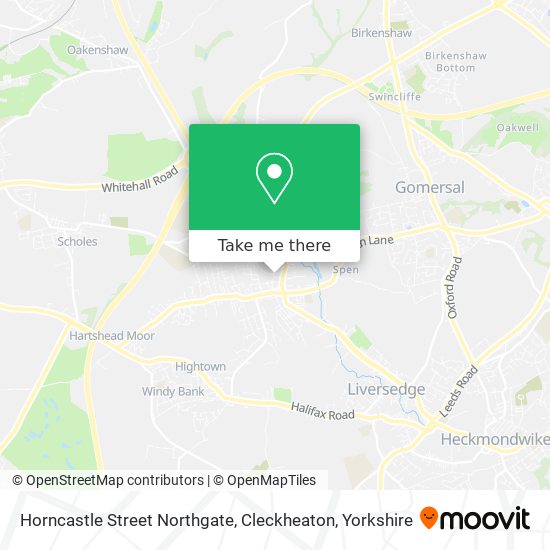 Horncastle Street Northgate, Cleckheaton map