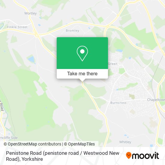Penistone Road (penistone road / Westwood New Road) map