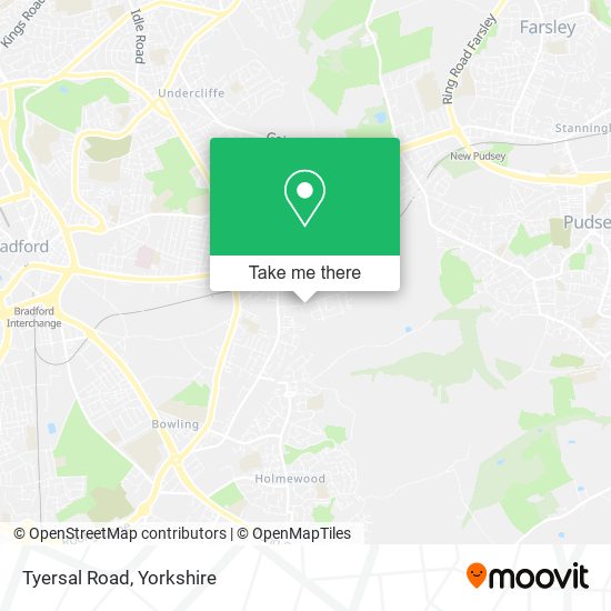 Tyersal Road map