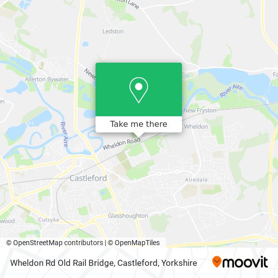 Wheldon Rd Old Rail Bridge, Castleford map