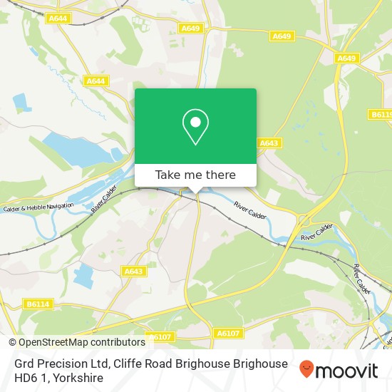 Grd Precision Ltd, Cliffe Road Brighouse Brighouse HD6 1 map