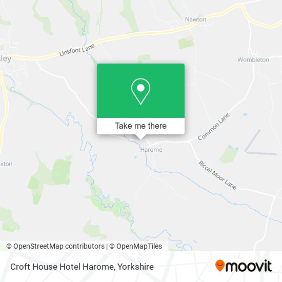 Croft House Hotel Harome map