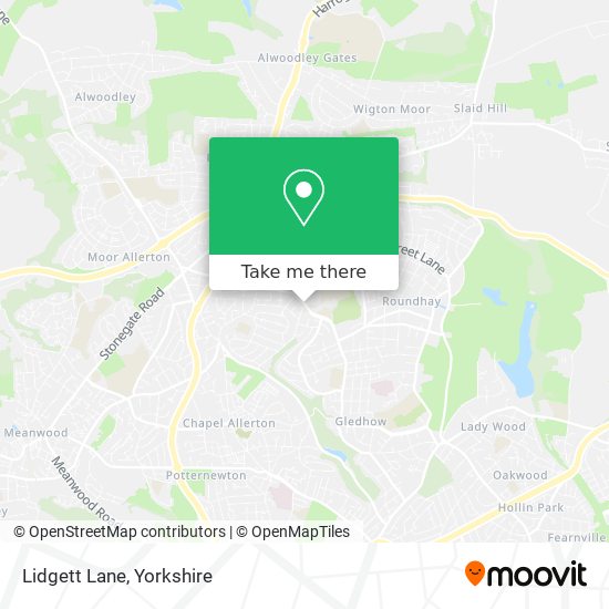 Lidgett Lane map
