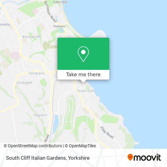 South Cliff Italian Gardens map