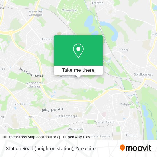 Station Road (beighton station) map