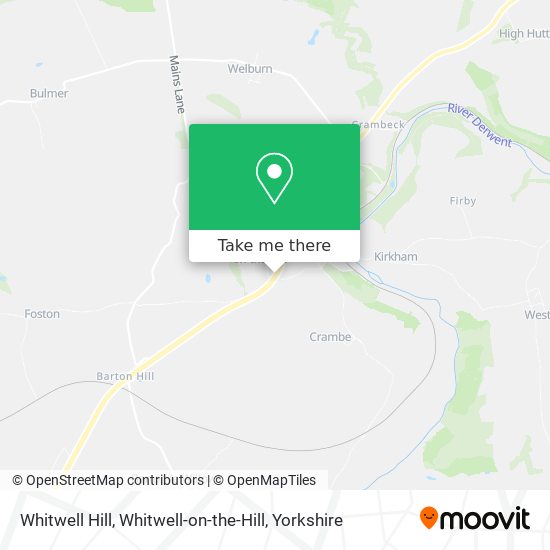 Whitwell Hill, Whitwell-on-the-Hill map