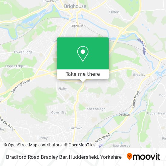 Bradford Road Bradley Bar, Huddersfield map