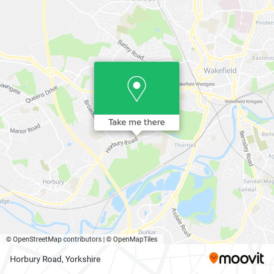 Horbury Road map