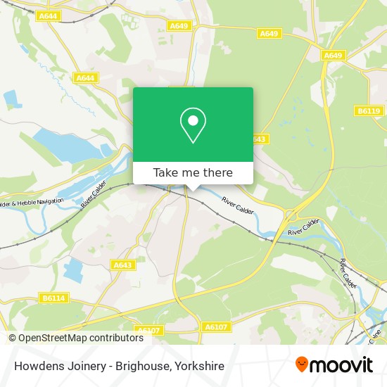 Howdens Joinery - Brighouse map