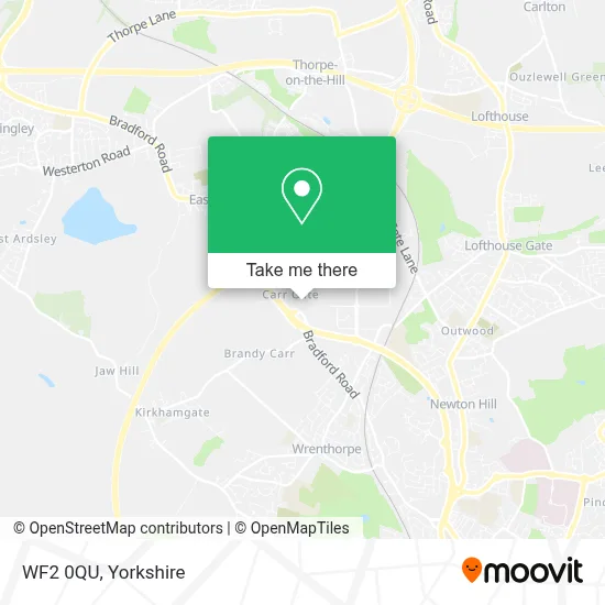 How to Get to WF2 0QU in Wakefield by Bus or Train?