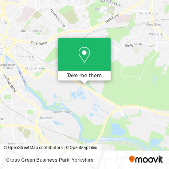 Cross Green Business Park map