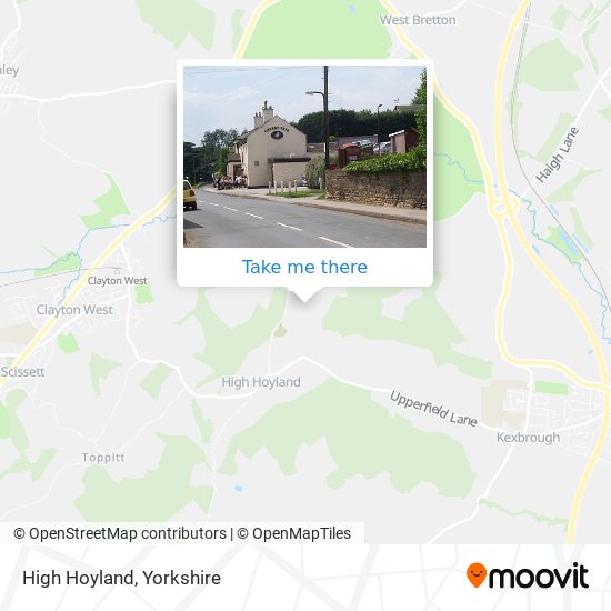 High Hoyland map