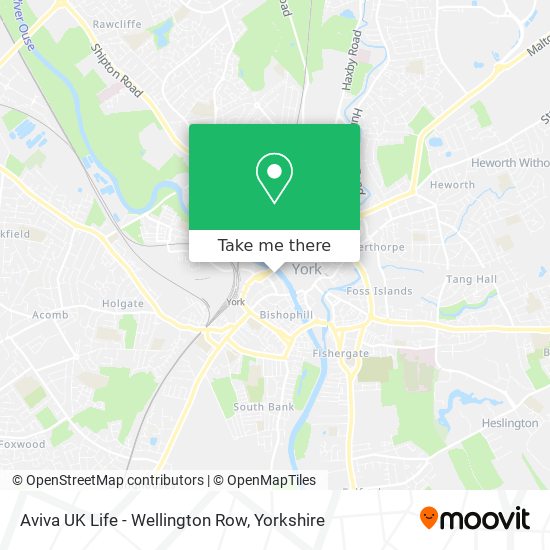 Aviva UK Life - Wellington Row map