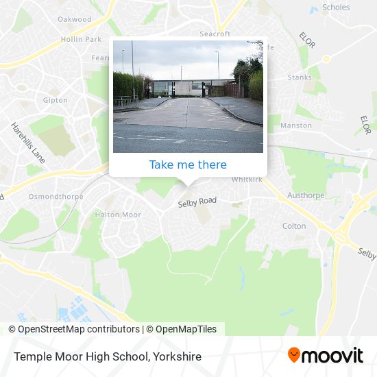 Temple Moor High School map