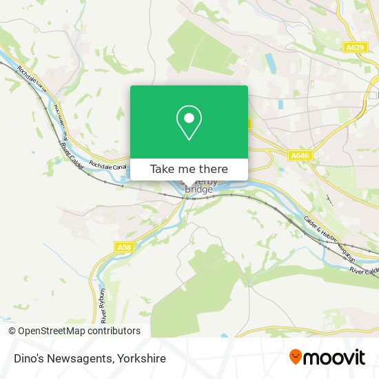 Dino's Newsagents map