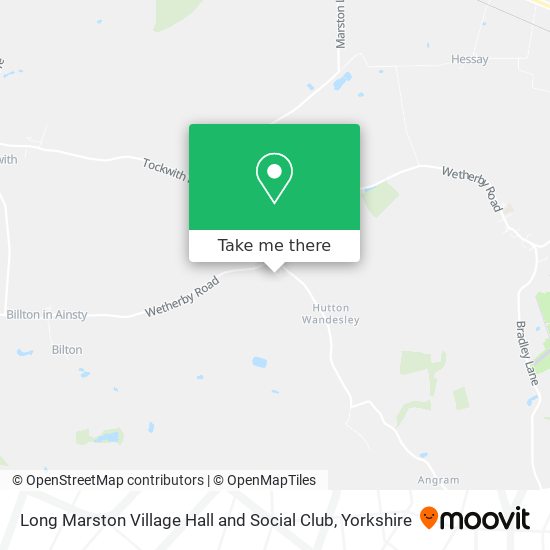 Long Marston Village Hall and Social Club map