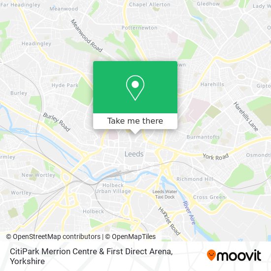 CitiPark Merrion Centre & First Direct Arena map