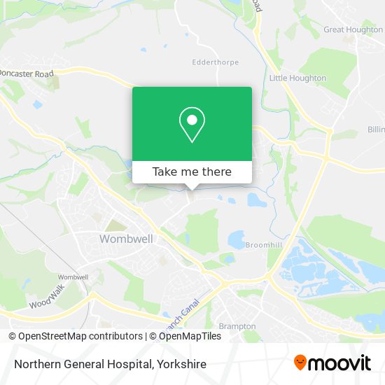 Northern General Hospital map