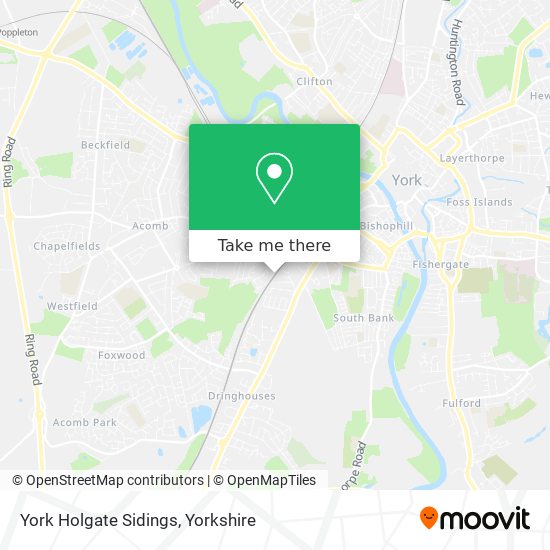 York Holgate Sidings map