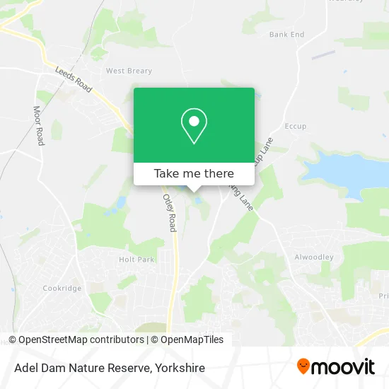 Adel Dam Nature Reserve map