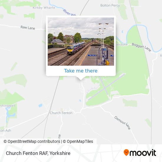Church Fenton RAF map