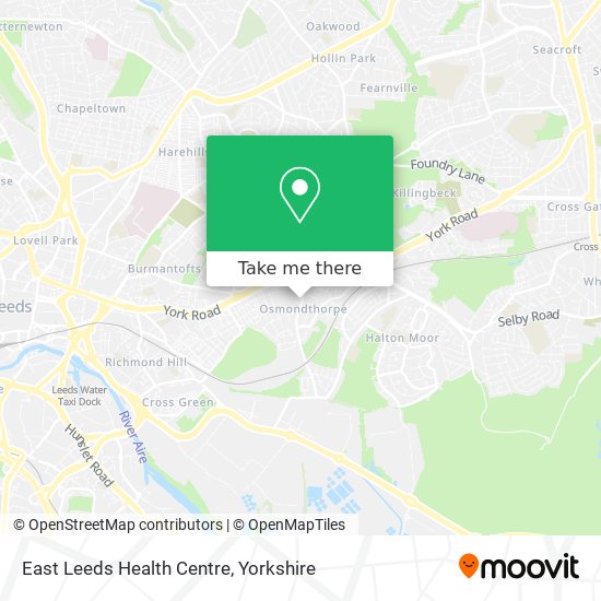 East Leeds Health Centre map