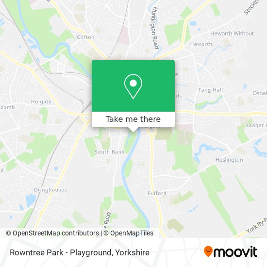 Rowntree Park - Playground map