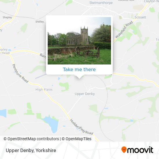 Upper Denby map