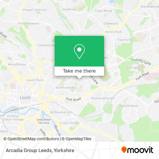 Arcadia Group Leeds map