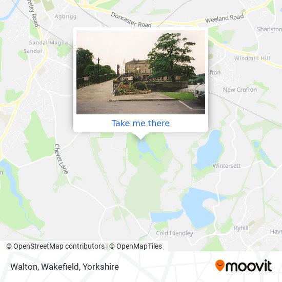 Walton, Wakefield map