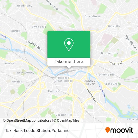 Taxi Rank Leeds Station map