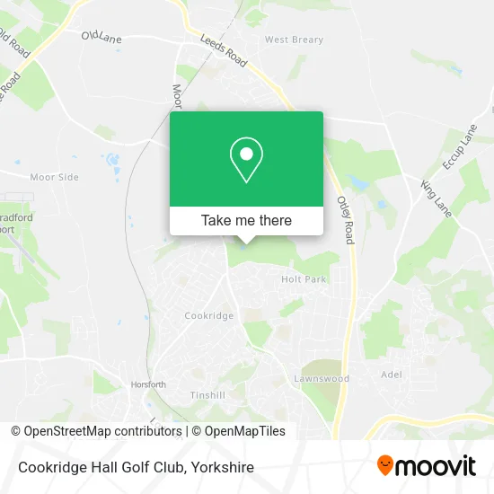 Cookridge Hall Golf Club map