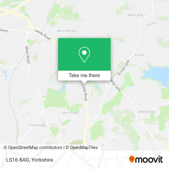 LS16 8AG map