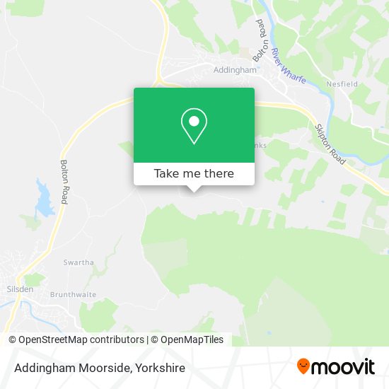 Addingham Moorside map