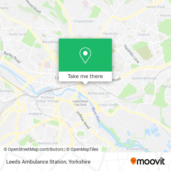 Leeds Ambulance Station map