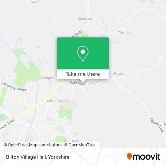 Bilton Village Hall map