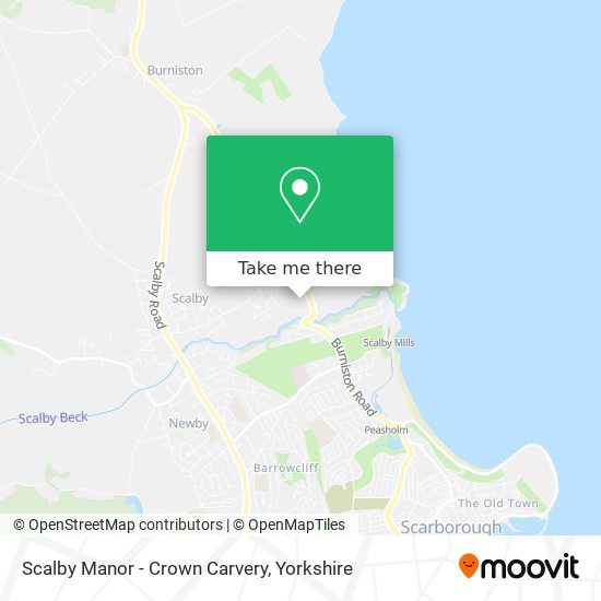 Scalby Manor - Crown Carvery map