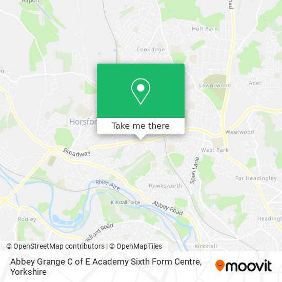 Abbey Grange C of E Academy Sixth Form Centre map