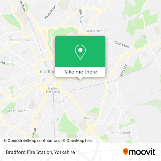 Bradford Fire Station map