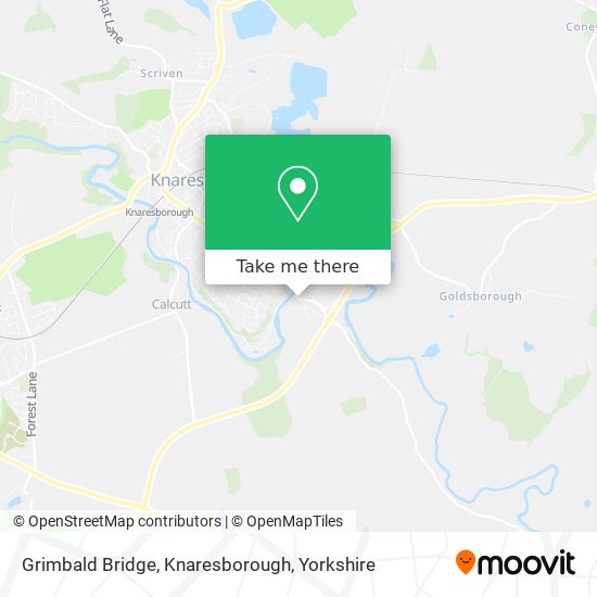Grimbald Bridge, Knaresborough map