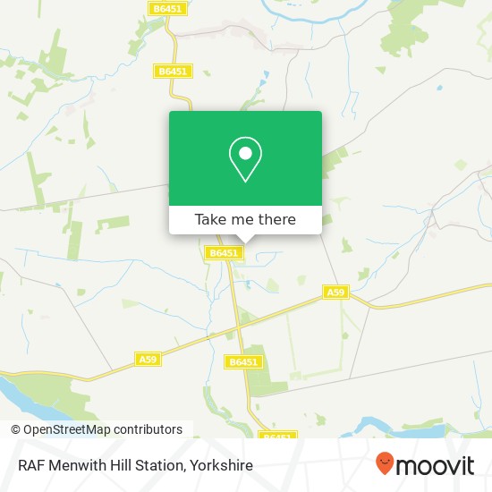 RAF Menwith Hill Station, Menwith Hill Station map