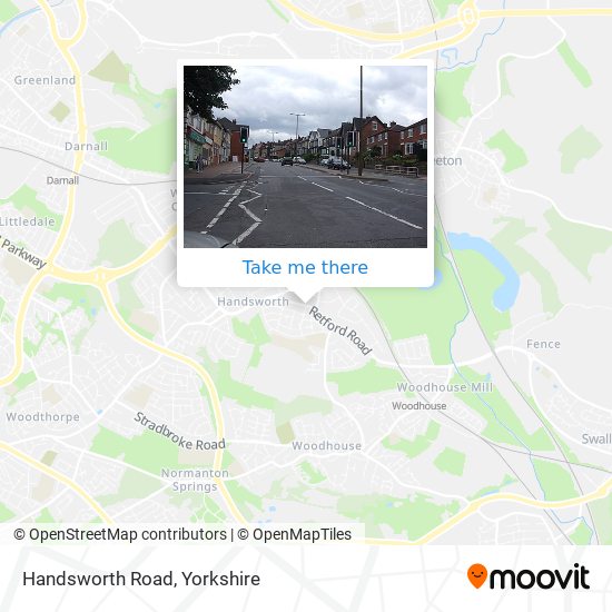 Handsworth Road map