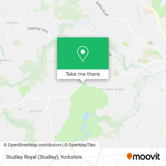 Studley Royal map