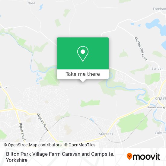 Bilton Park Village Farm Caravan and Campsite map