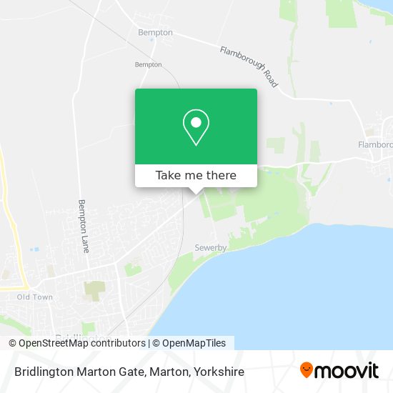 Bridlington Marton Gate, Marton map