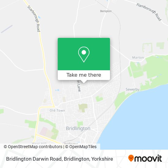 Bridlington Darwin Road, Bridlington map